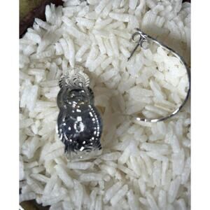 Vintage Half Hoop Montana Silversmiths Floral Design Earrings Western Flower